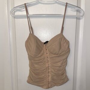 Nude corset top
